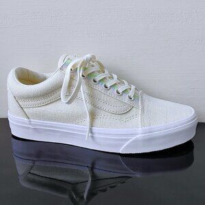 Vans Women's Old Skool Hemp Linen Sneaker in Subtle & Elegant Turtledove